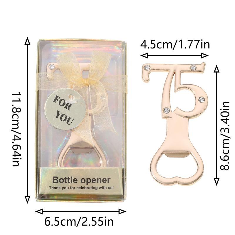 Digitaler Flaschenöffner, Bierflaschenöffner aus Zinklegierung, Kleine Geschenke für Hochzeits- und Geburtstagsfeiern