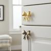 Retro Bow Shape Bow Tie Brass Handle Home Decor Retro Style Bow Drawer Pulls Cabinet Pulls Wardrobe