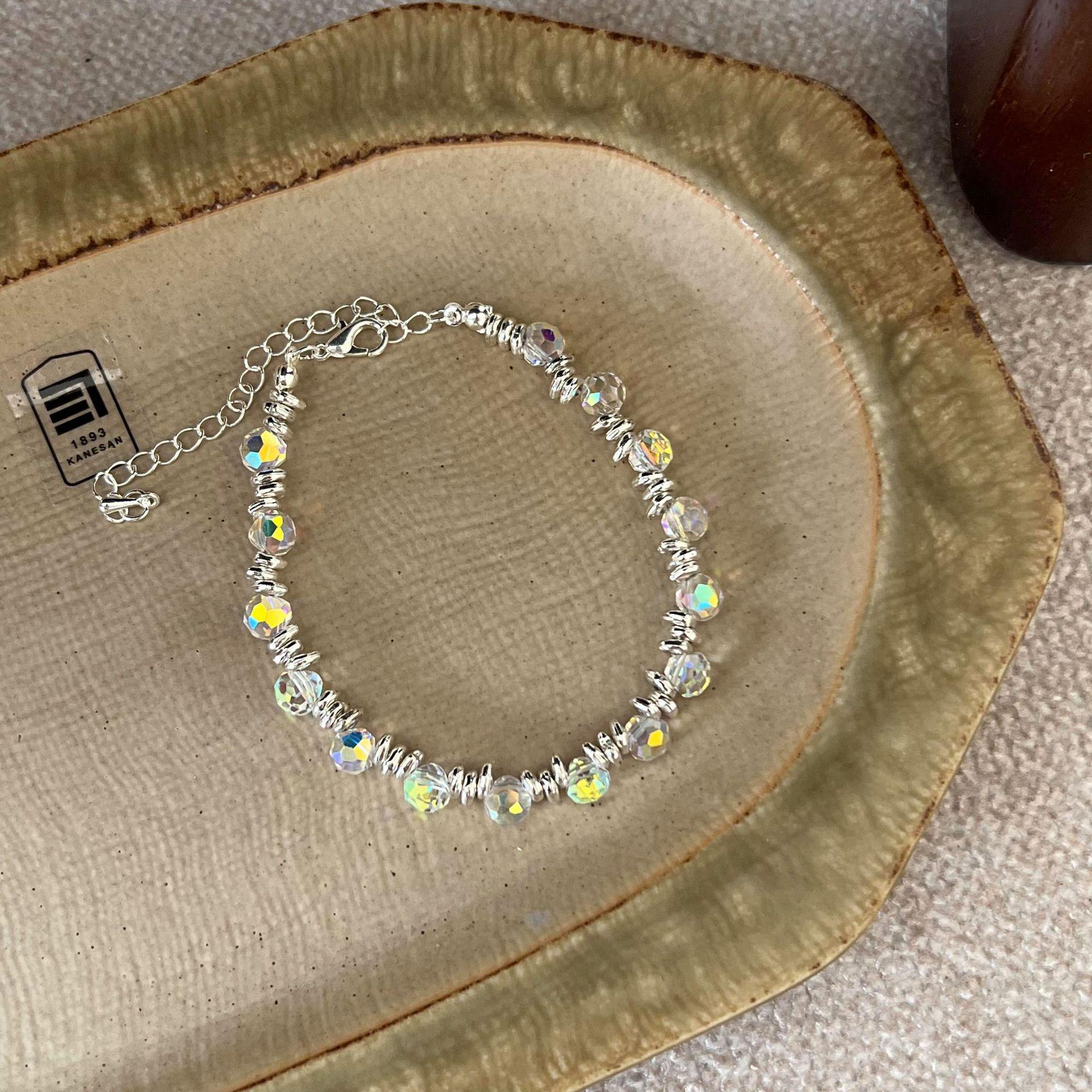 

Мечтательный цвет бусин серебряный браслет: Элегантные, Дизайн лампочки, Универсальные женские украшения