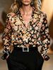 Fashionable women's blouses, elegant in style, long-sleeved shirts, suitable for different seasons, can be worn for daily use or for work.