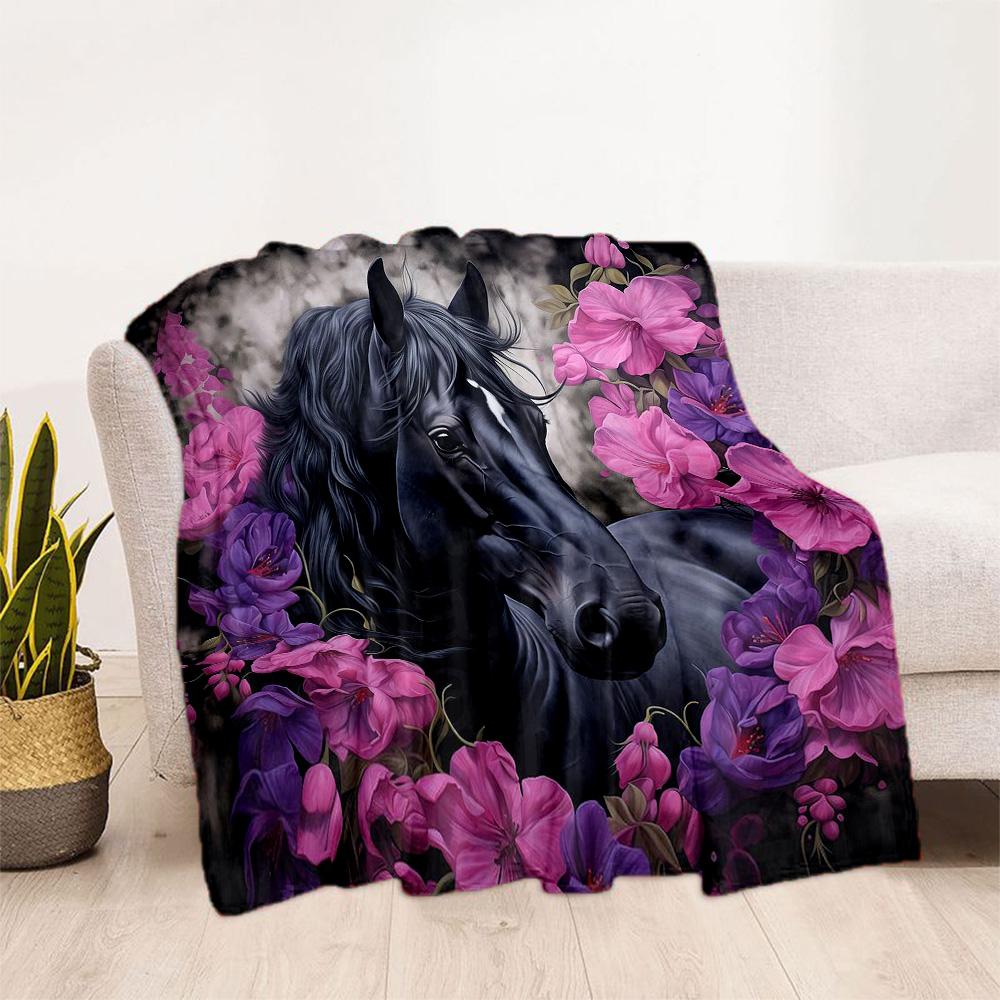 Horse Blanket Ultra-Soft Perfect for Seaside Bedding Chair for All Occasions Stylish Decor Gifts For Family Or Friends