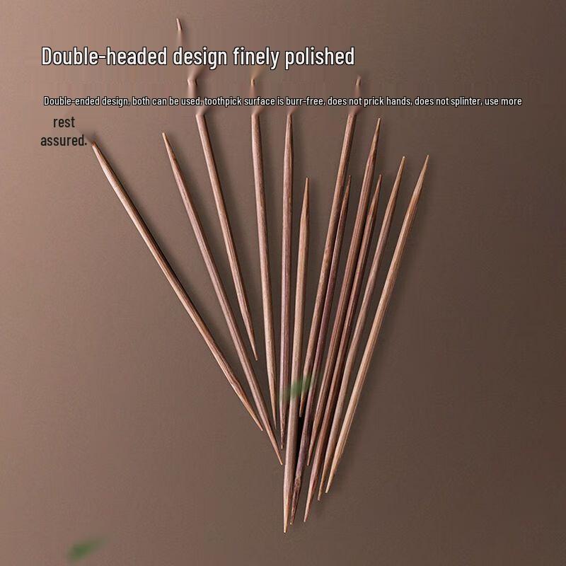 Chahua Carbonized Double-Ended Bamboo Toothpicks