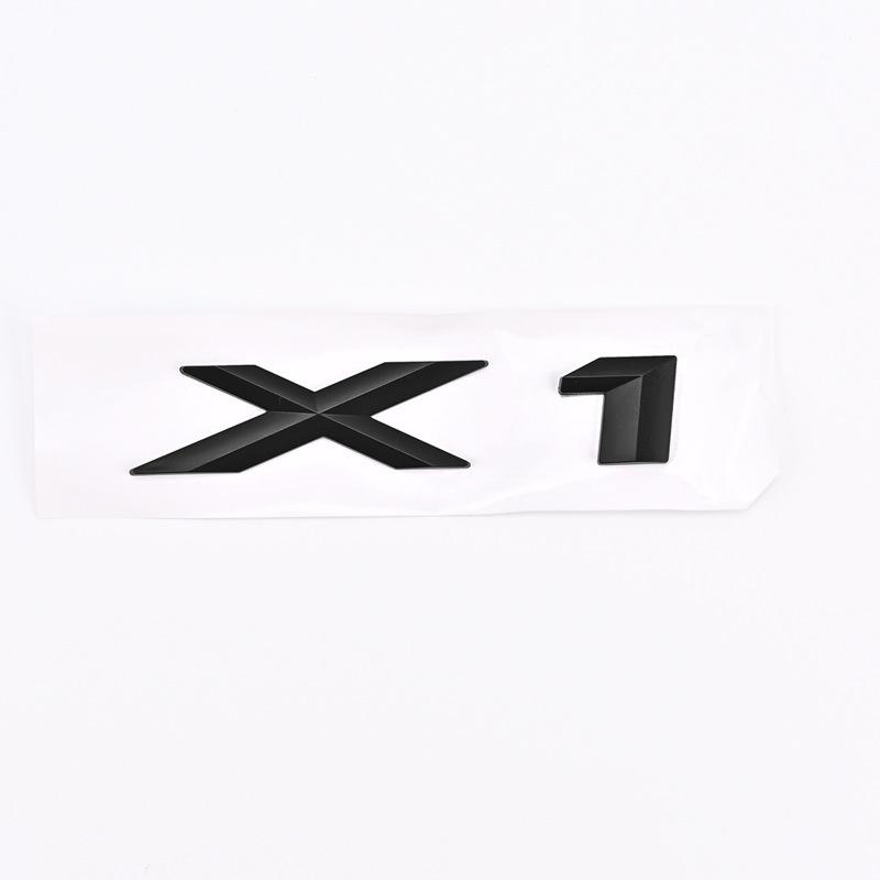 Compatible BMW X1, X3, X5, X6, X6 GT Emblem Badge for Modified Car Rear Trunk.