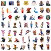 55pcs/Set Zootopia 2 Sticker Cartoon Graffiti Stickers Suitcase Laptops Phones Scrapbooks Guitar DIY Decorate Decals Toy
