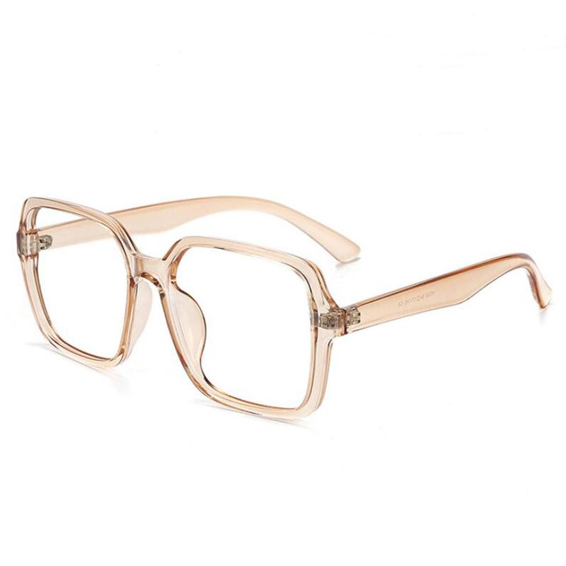 Big Frame Polygon Myopia Glasses TR90 Anti Blue Light Women Men Prescription 0 To -4 0 Myopes Lunettes