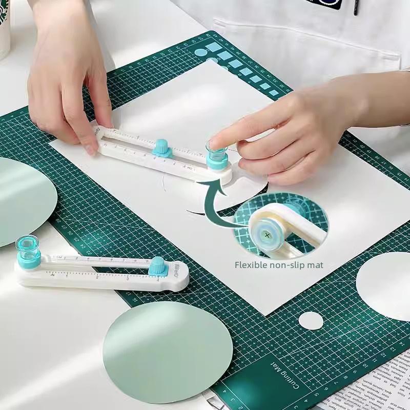 Circular Paper Cutter and Compass Knife for Handmade Crafts