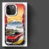 JDM Sportwagen Handyhülle Case für iPhone 17 Pro Max 16 12 Pro 13 Air 14 Plus 15 11