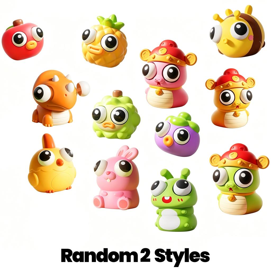 Eye-Popping Toys Stress-Relieving Toys Cartoon Animal  Eyeball Bouncing Toy Gifts For Fun Boys Girls Adults