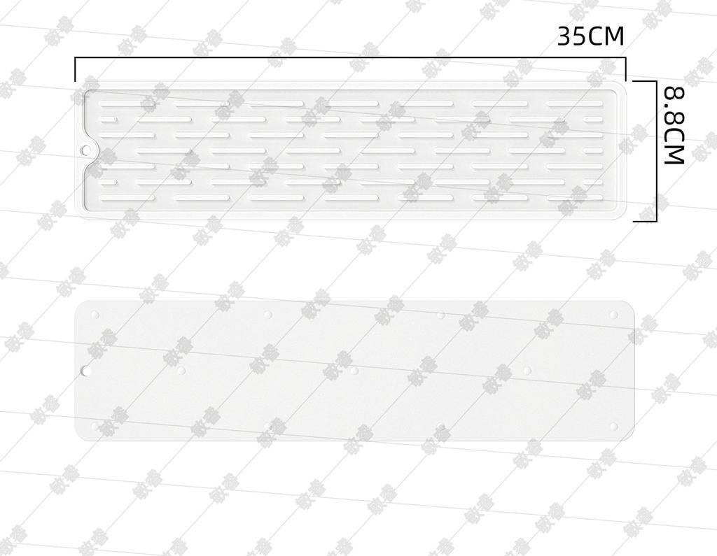 35 * 8CM Silikon-Wärmedämmungspad Küche rutschfeste feste Matte Wasserhahnmatte Tropfschutzpads Küchenzubehör
