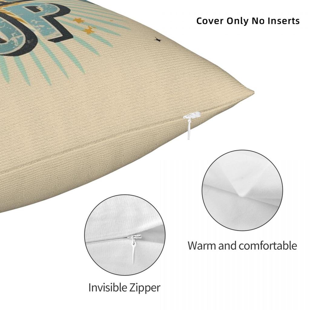 Surf'S Up Pillowcase Polyester Linen Velvet Creative Zip Decorative Pillow Case Car Cushion Case