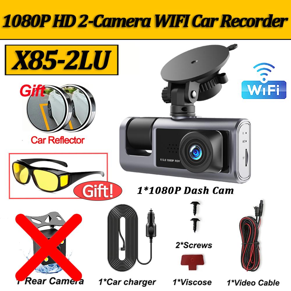 3 Camera 1080P Car DVR Dash Cam for Cars WIFI Video Recorder Rear View Camera for Vehicle Black Box Car Accessories Free Mirror