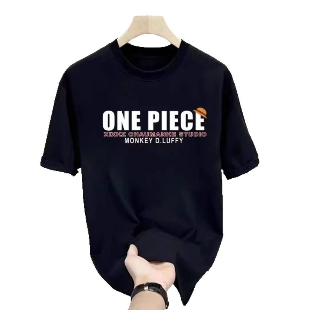 Heavy High Street Black And White Letter Print Short-Sleeved T-Shirt Men'S Pure Cotton Loose American Trendy Top