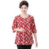 Women's Plus Size Printed Mid-Sleeve T-Shirt