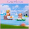 Adorable Capybara Figurine Resin Blind Box Desktop Decor Cartoon Style