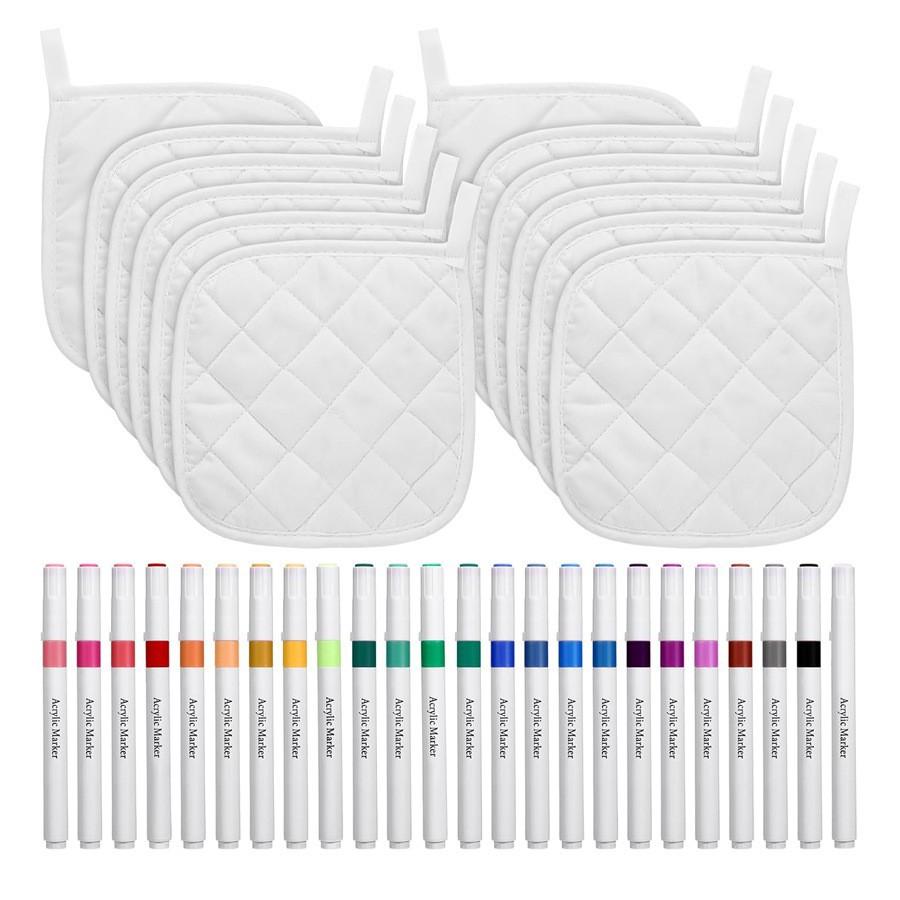 1 Stück Topflappen Hitzebeständige Topflappen Baumwolle Heißes Pad Fester Griff Topflappen Esstischmatte Topflappen Set Küchenwerkzeug