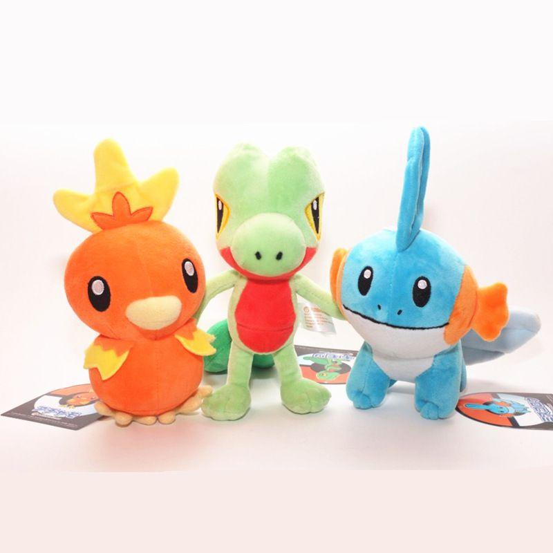 Adorable Torchic Treecko Mudkip Plush Doll Pokemon Center Stuffed Toy Gift Dolls