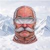 3D-gedruckte Vollgesichtsmaske für alten Mann, winddichte Winter-Skimütze, lustige realistische Gesichtsbedeckung für Motorrad, Wandern, Outdoor-Sport