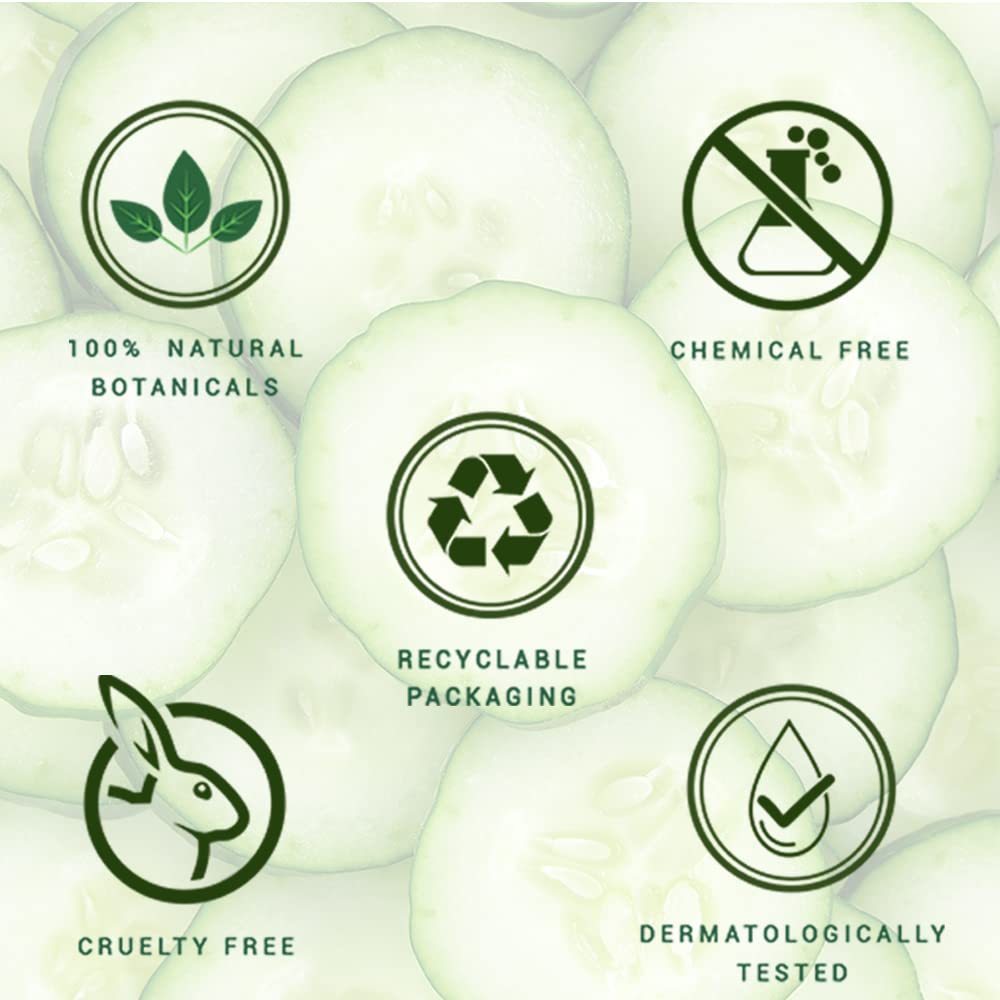 Biotique Cucumber Pore Tightening Toner 200ml | Ayurvedic Botanical Extracts | Skin pH Balance | For Oily & Normal Skin