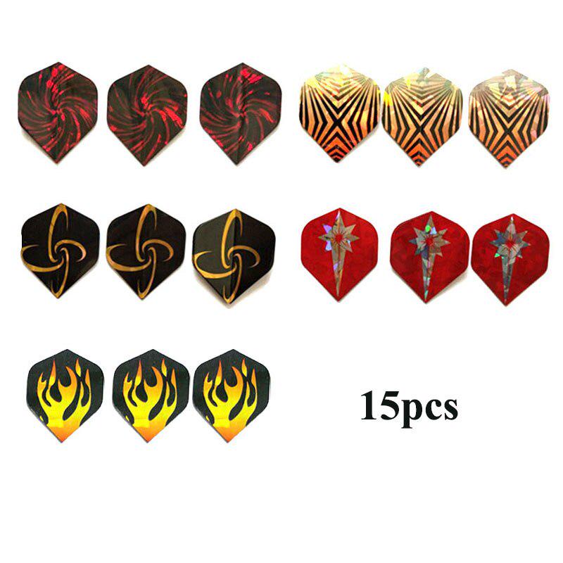15-30 PCS Beautiful Reflective Laser Dart Wing Set A B C Darts Flights  High Quality  Durable PVC Nice Dart Flights Set