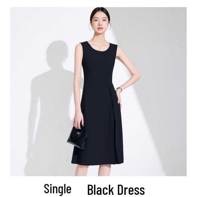 Autumn 2025 Women's Two-Piece Suit: Seven-Sleeve Blazer & Skirt or Dress Set