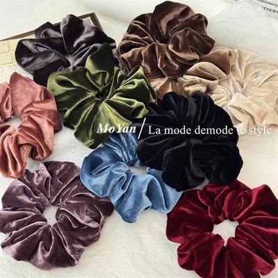 Elegante elastico per capelli in velluto: Accessorio Retro per Capelli a Coda di Cavallo da Donna