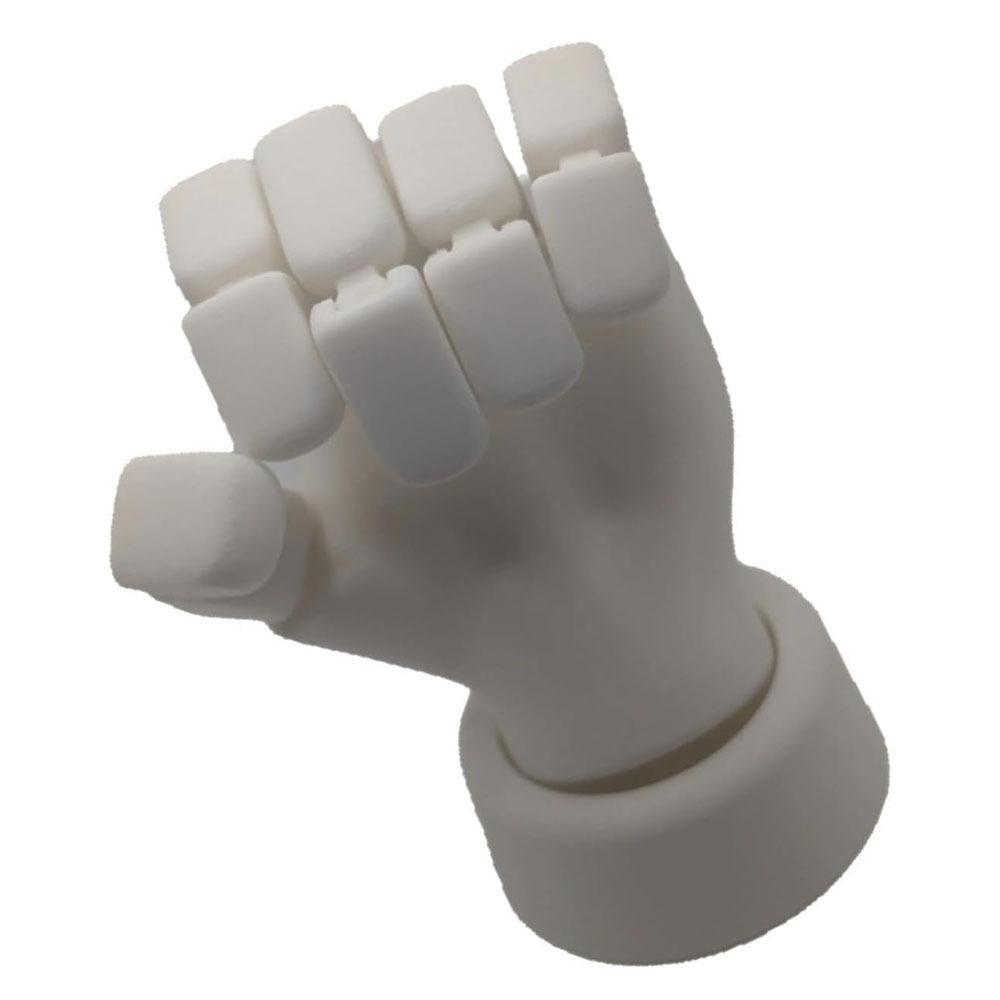 Creative Gift Flexible Hand Model White Color Plastic Jointed Hands Novelty Posable Joints Movable Hand Model