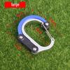 Aluminum Alloy D-Shaped Multifunctional Carabiner with 360° Rotating Hook for Outdoor Use