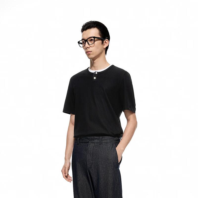 CROQUIS Men's 2025 Summer Raglan Sleeve Round Neck T-Shirt