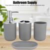 4PcsCelsiusSet Bathroom Kit Accessory Plastic Lotion Bottle Storage Cup Rinse Cup Soap Dish