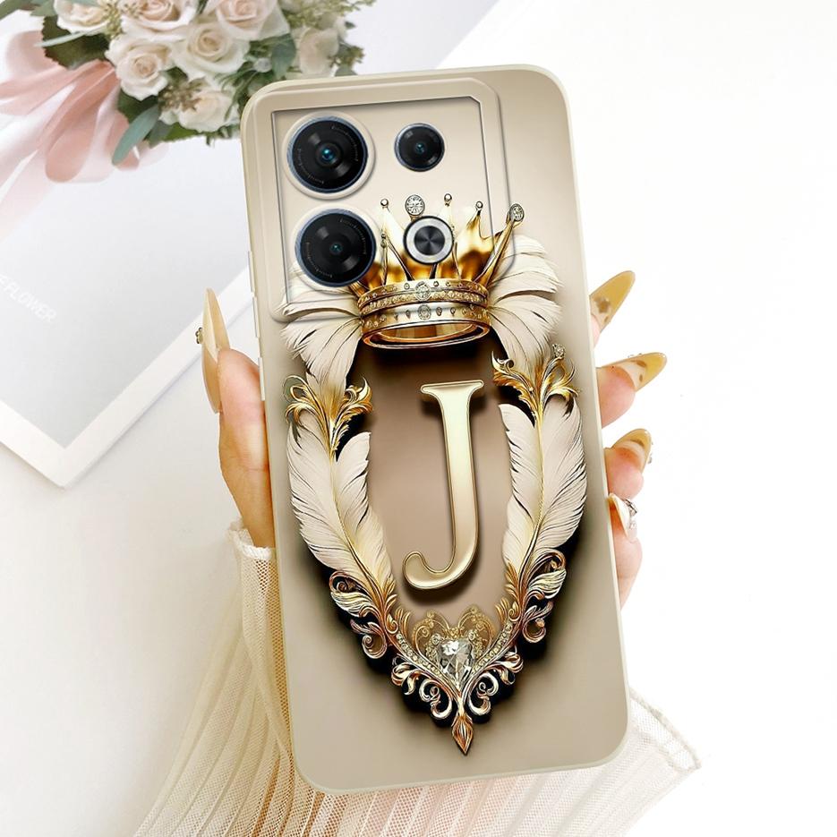 For Infinix GT 10 Pro 5G Case X6739 Cool Crown Letters Cover Soft Silicone Phone Case For Infinix GT 10 Pro GT10Pro Fundas Coque
