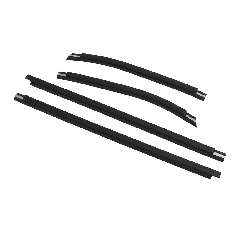 4Pcs Door Window Weatherstrip 68160‑04020 Sturdy Leakage Resistant Window Seal Belt Trim for Tacoma 1995 To 2004