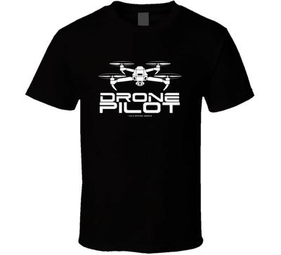 Drone Piloot Quadcopter Afstandsbediening Piloot Deel 107 Cadeau Donker T-shirt