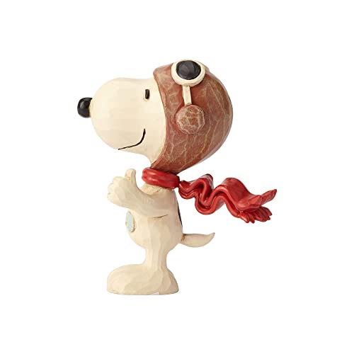 Enesco Enesco Peanuts by Jim Shore Snoopy Flying Ace Miniature Figurine, 3 Inch, Multicolor