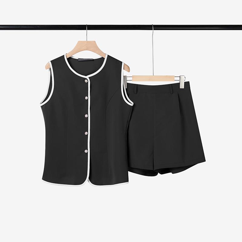 ZANZEA Women Sleeveless Vest Tops and Shorts Summer Two Piece Suit Sets