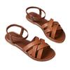 Summer casual versatile word Roman flat sandals women's shoes light and wear-resistant