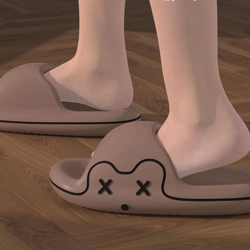 Women's Shoes  Fashion Thick Sole Minimalist Summer New Cute Cartoon Open Toe Outdoor Casual Lightweight Beach Slippers