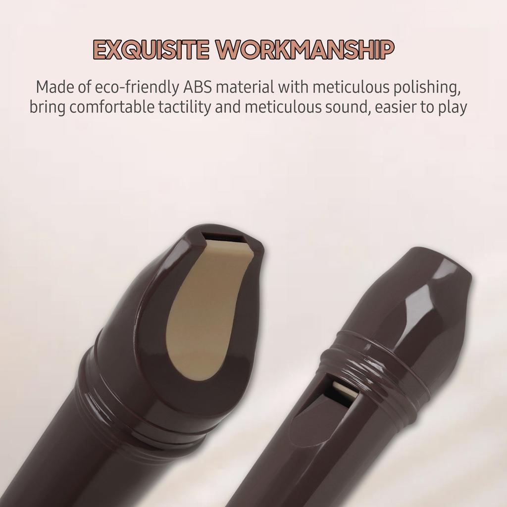 J32 ABS Sopran Descant Recorder Niemiecki styl 8 otworów G Kluczowy rejestrator palcowania Instrument z