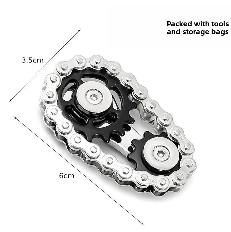 

Іграшка-антистрес з ручкою та металевими шестернями, модель для декору, інструмент для концентрації, офісна настільна іграшка для дорослих, ланцюжок для зменшення тривожності