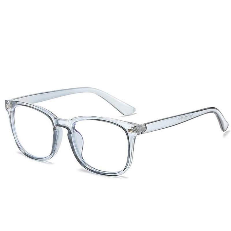Women Men Sun Photochromic Gray Square Diopter Glasses 0 -0.5 -0.75 To -6.0 Vintage Computer Anti Blue Rays Short-Sight Eyewear
