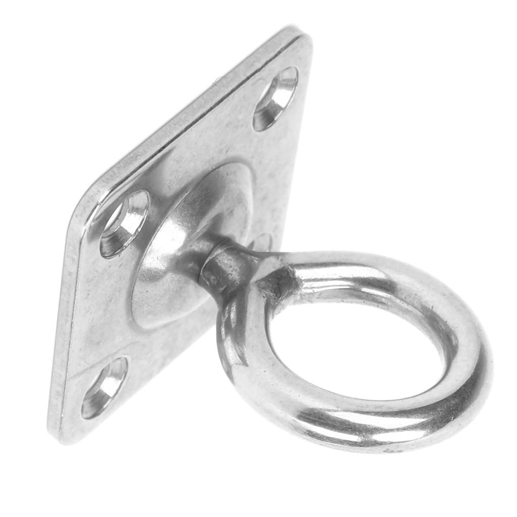Stainless Steel Ceiling Hooks Corrosion Resistant Pad Eye Plate U Hooks for Seawater Environment
