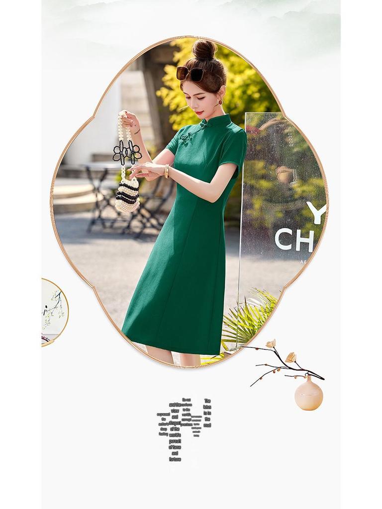 Chinesisches Retro Cheongsam: 2025 Slim Fit Sommerkleid für Damen, LX281