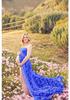European & American Women's Lace Maternity Strapless Maxi Dress - Photography Sleeveless Long Train (2020 Model)
