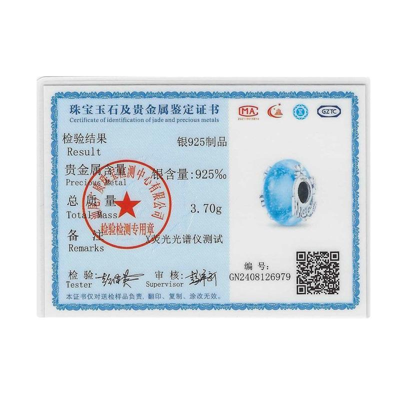 100% Copper Ocean Sparkling Zirconia Charm Beads 3Mm Diy Holiday Fine Jewelry Gift Making