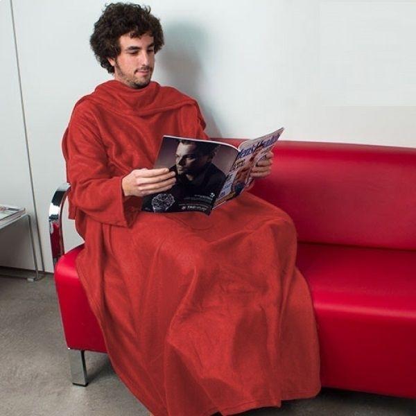 Adult Fleece Sleeve Blanket Navy