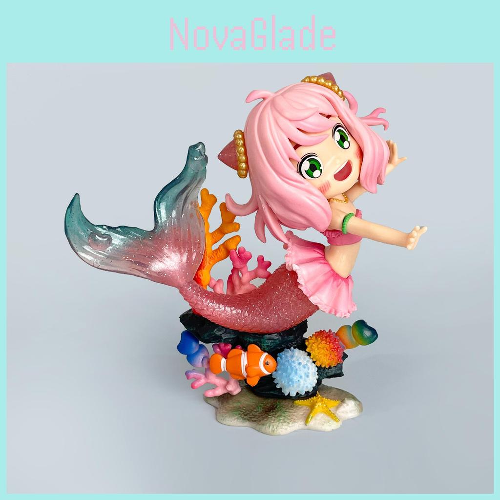 Spy×family Anya Underwater Mermaid Design Model Desktop Decoration Ornament For Anime Fans