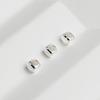 Sterling Silver S925 Square Spacer Beads for DIY Crystal Jewelry