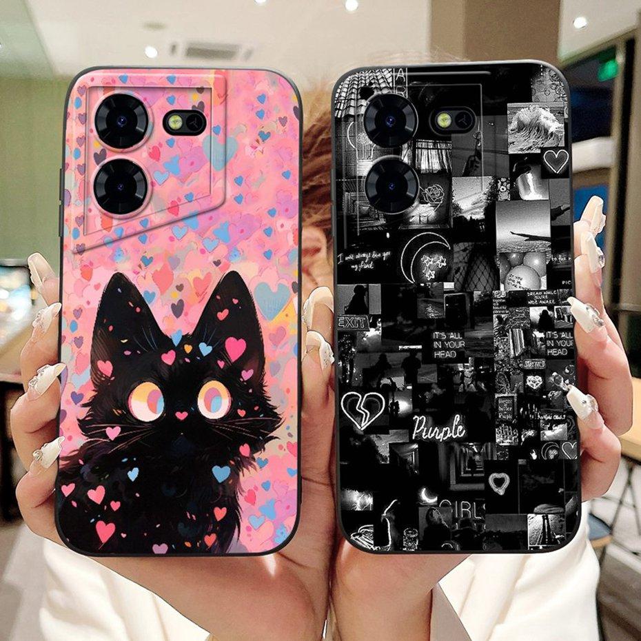 New Printed Phone Case For Tecno Pova 5 Pro LH8n / Pova 5 LH7n Soft Silicone Shockproof Cover Cases For Tecno Pova5 5Pro 5G