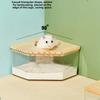 Hamster Sand Bath Box Acrylic Transparent Large Pet Chinchilla Toilet Dual Purpose Bath Sand Urine Basin Golden Bear Cage Clean