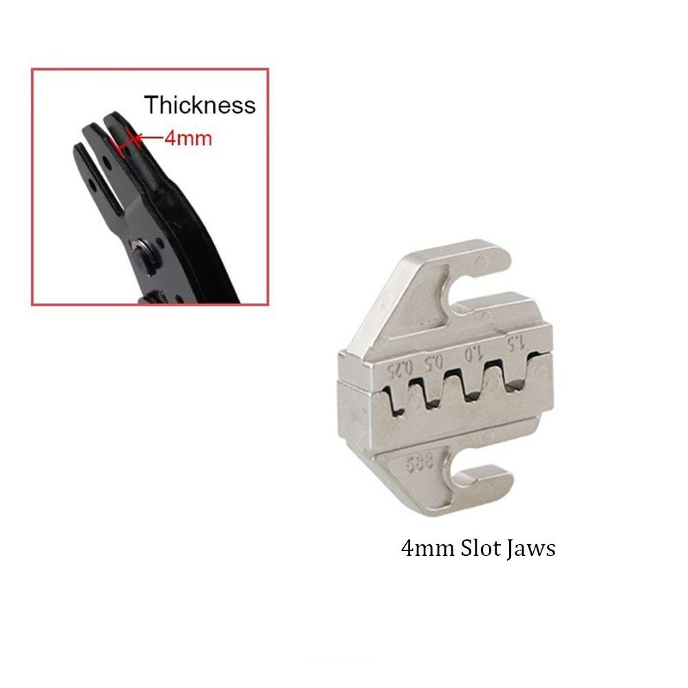 Replacement Crimping Tool 4mm Slot Wire Crimper Jaws High Quality Jaw Tool  for Crimping Terminals