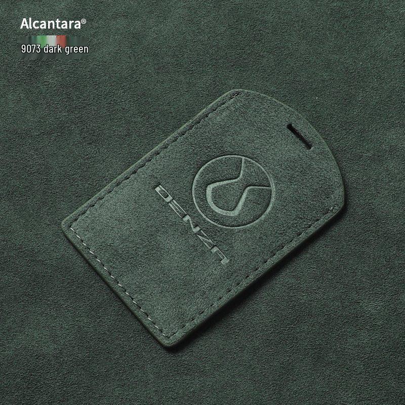 Full-Coverage Suede Key Case for BYD D9, N7, N8, and X with Side Snap Button